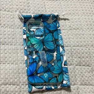 Loopy Butterfly Phone Case with Pouch